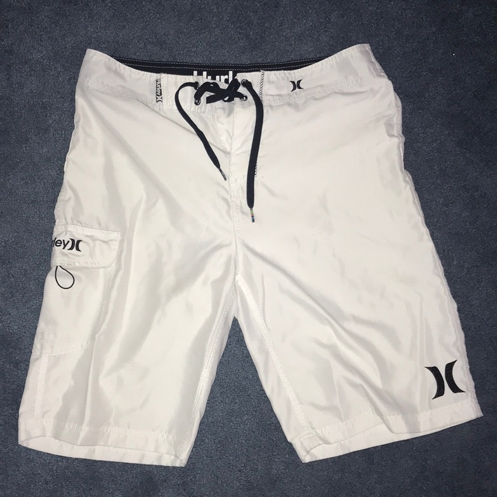 Men’s white Hurley bathing suit